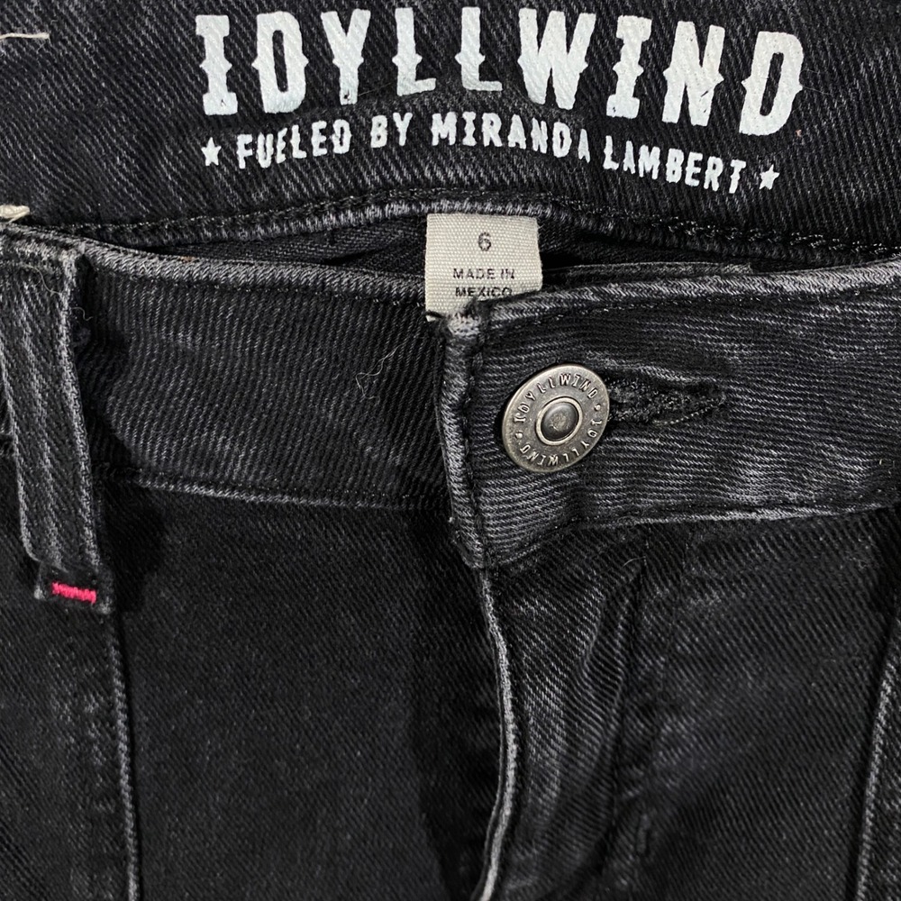 Idyllwind Sz 6 Rebel Flare High Rise Black Jeans Denim Western Miranda Lambert - Picture 4 of 10
